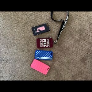 Lot of iPhone 6 cases and VS Lanyard